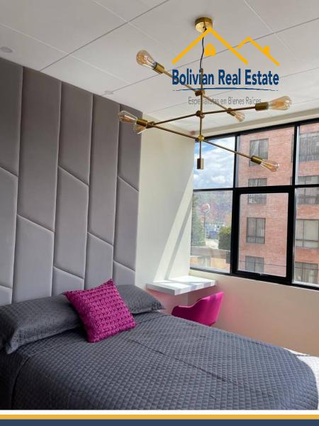EXCELENTE Y SOLEADO DEPARTAMENTO EN ALQUILER AMOBLADO – CALACOTO